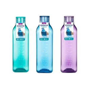 Drikkeflaske Sistema Square 1,0 ltr. Assorteret farver