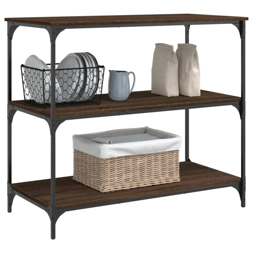 Køkkenvogn 102X50X95 Cm Crafted Træ Etræsfarve Brun
