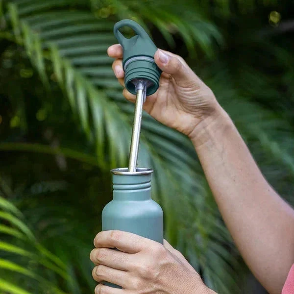 Klean Kanteen 532ml Timeless Drikkedunk Sugerør - Black