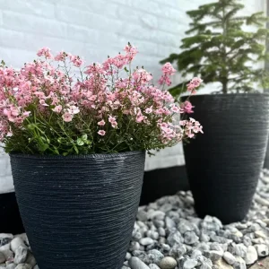 Krukke i plast - Vandret mønster - Koks H 40