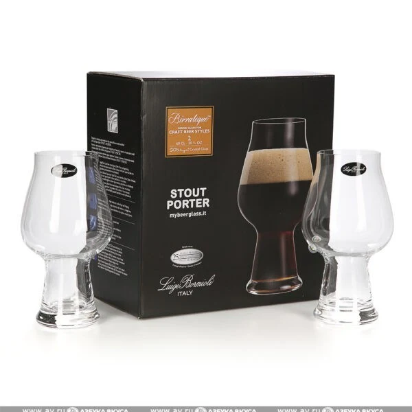 Luigi Bormioli Birrateque Ølglas, Stout/Porter, 2stk
