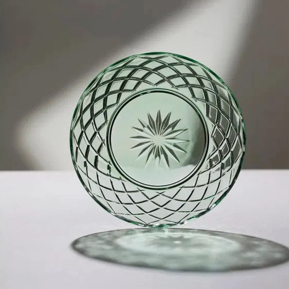 Lyngby Glas - Sorrento Glastallerken Dia 21 cm 4 stk. Grøn