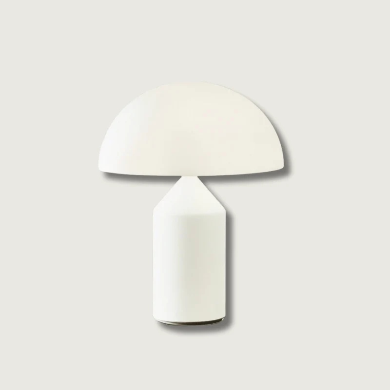 Modern Glass Table Lamp | Geometric Dome Design
