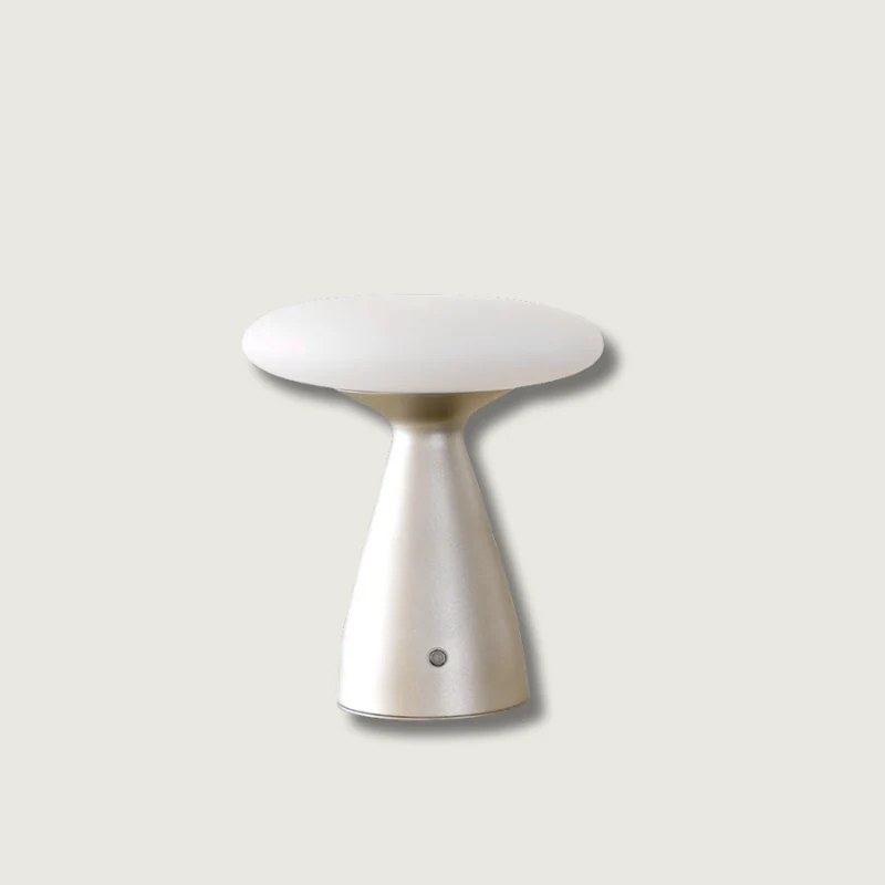 Modern LED Table Lamp | Wireless Metal Glass Design