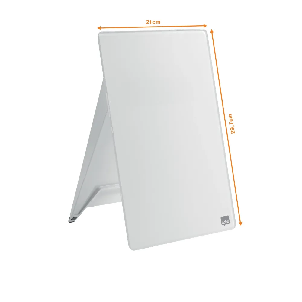 Nobo Diamond bord flipover glas alabast 22x30 cm
