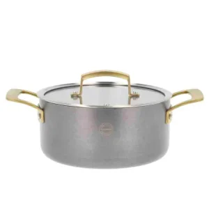 Pillivuyt Gourmet Durance Gryde med låg 2,9 liter 20 cm Rustfrit chromed