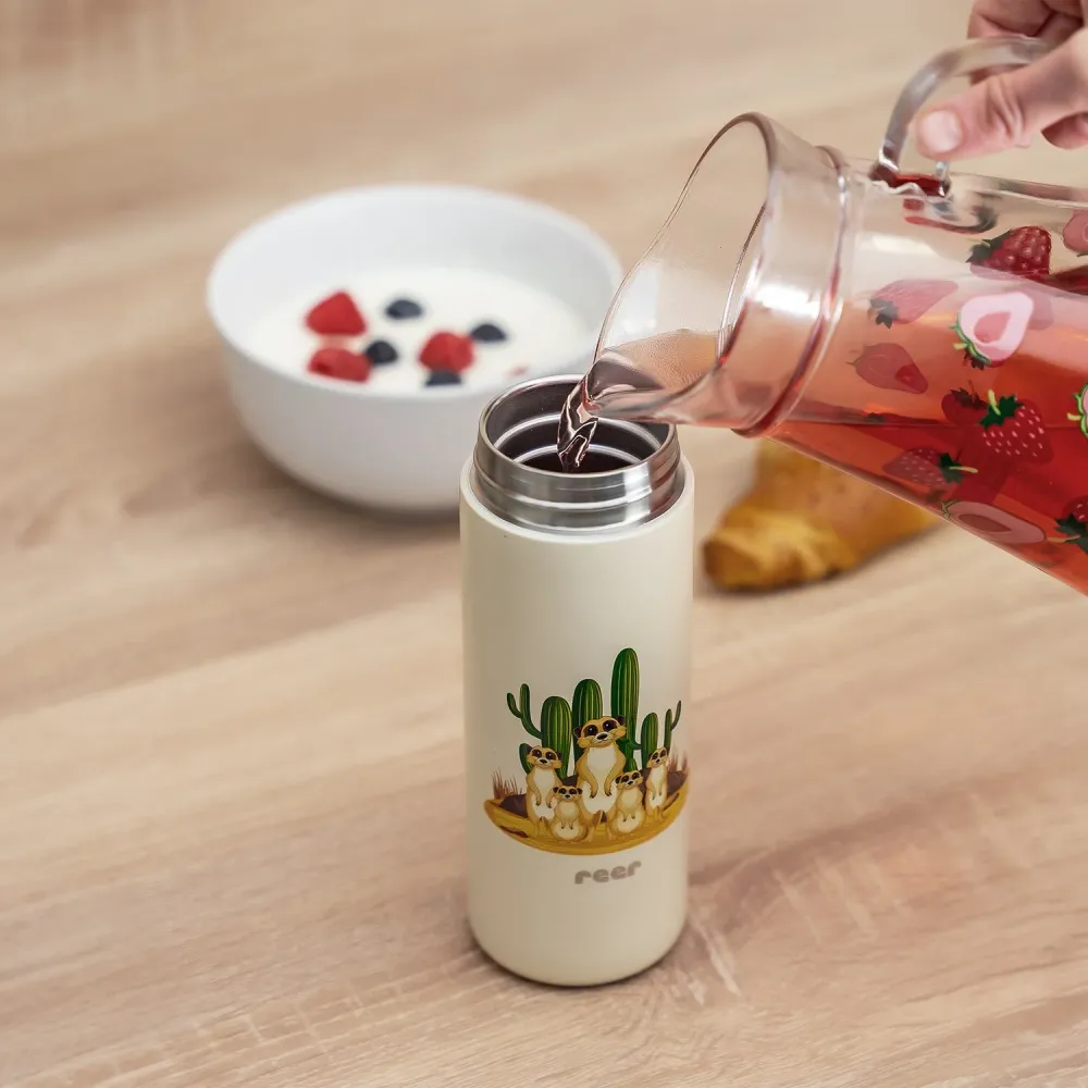REER Drikkedunk m. sugerør - Creme Carry Loop & Straw