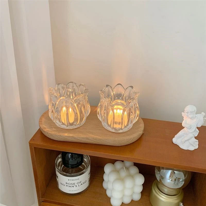 Tulipan Glas Lysestage Simply Home