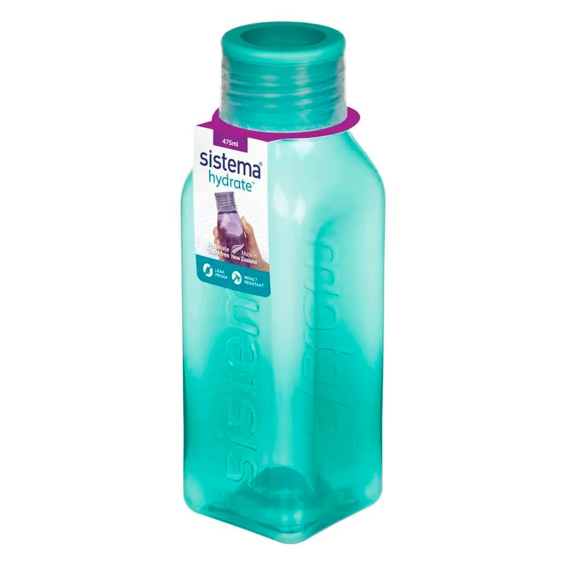 Sistema Drikkedunk - Square - 475ml - Minty Påfugl