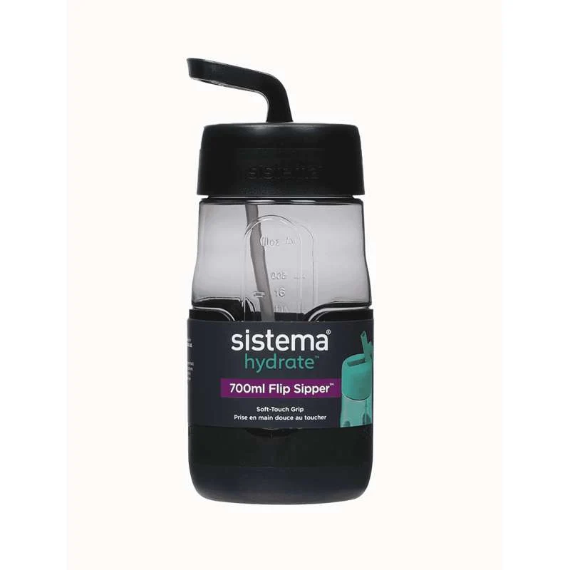 Sistema Flip Sipper Bottle Drikkedunk - 700ml - Black