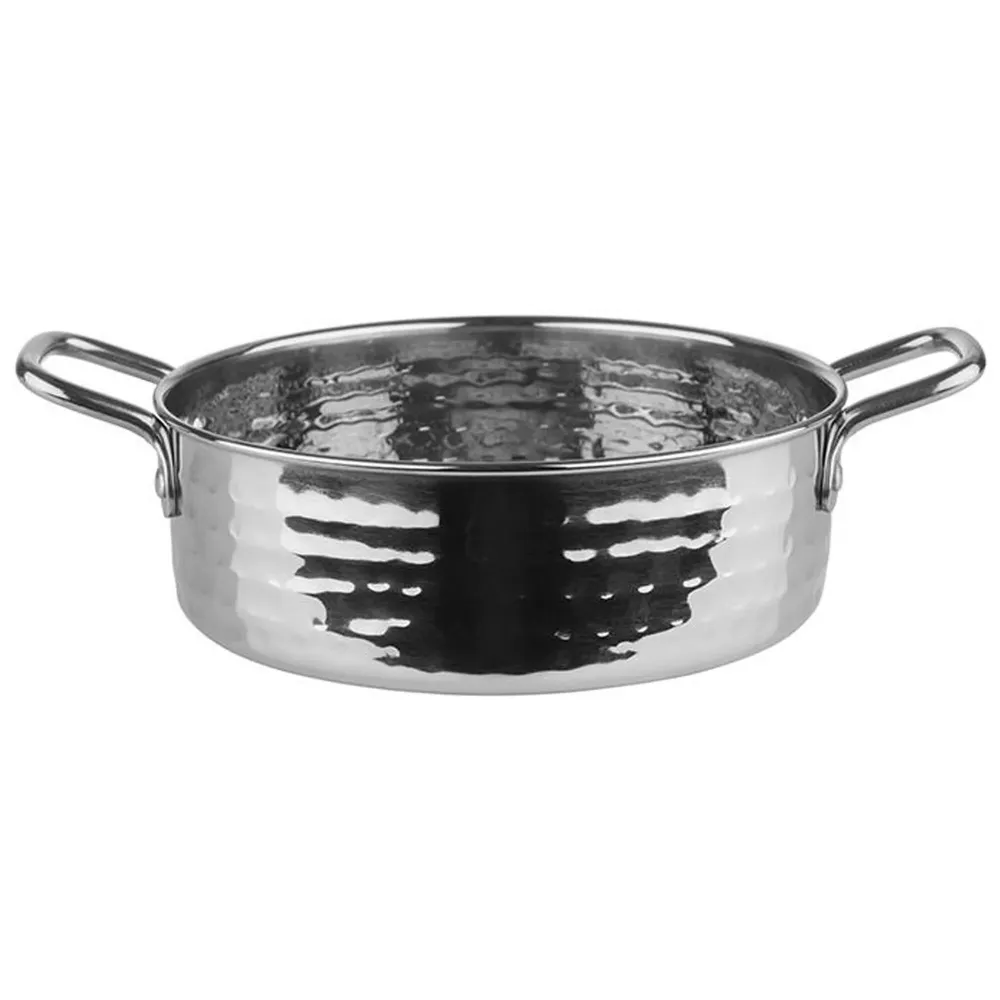 (6 stk.) Serveringsskål - MUMBAI - Rustfrit metal - 0,75 Liter - Ø 155mm - Sølv
