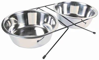 Trixie Voer / Waterbak-Set Rvs / Metaal 24H Temperature Control