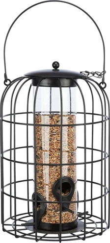 Trixie Foderdispenser med Netbeskyttelse – Sort – 26 cm