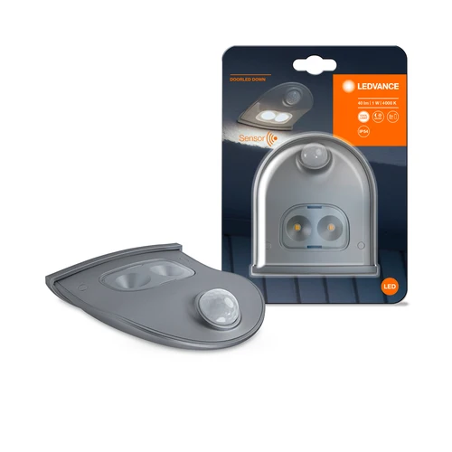 LEDVANCE Door LED batteridrevet udendørs væglampe IP54 med sensor