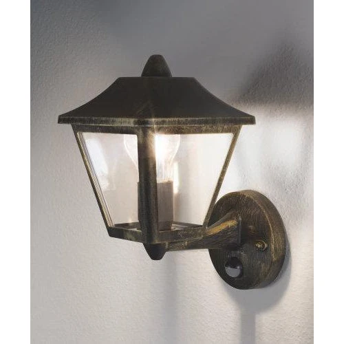 LEDVANCE LED-væg- og loftslampe, armatur til udendørs brug, E27-sokkel, integreret dagslys- og bevægelsessensor, Endura Cl...