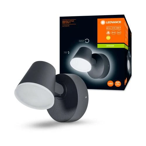LEDVANCE LED-væg- og loftslampe, armatur til udendørs brug, varm hvid, Endura Style Midi Spot I