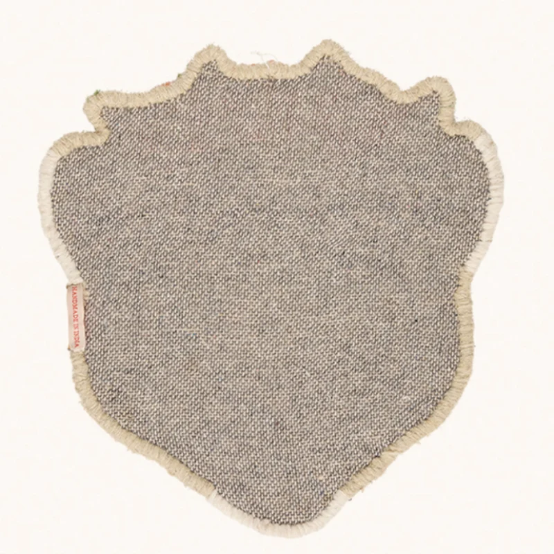 Doing Goods - Floral White Tiger - Head Rug - Tæppe
