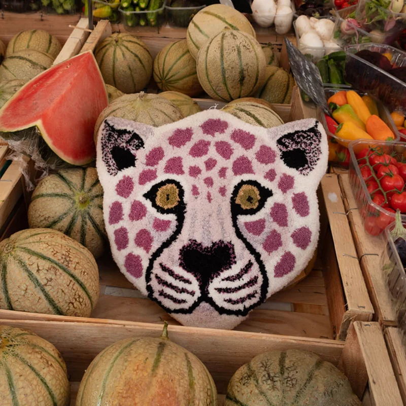 Doing Goods - Lilly Leopard - Head Rug - Tæppe