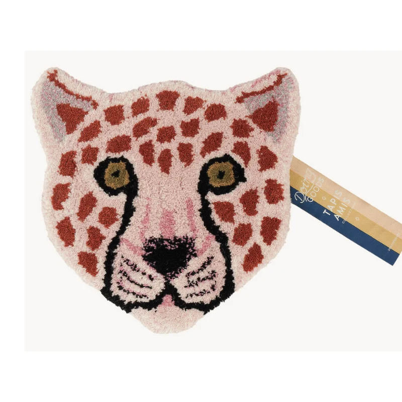 Doing Goods - Pinky Leopard - Head Rug - Tæppe