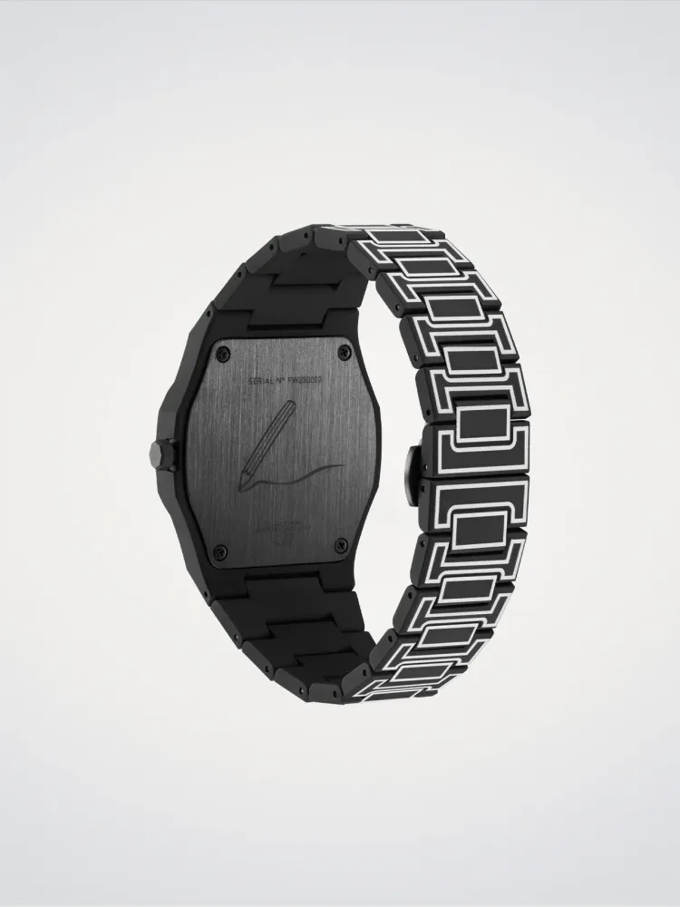 D1 Milano Black Sketch Polycarbon 40,5 mm D1-PCBJ33