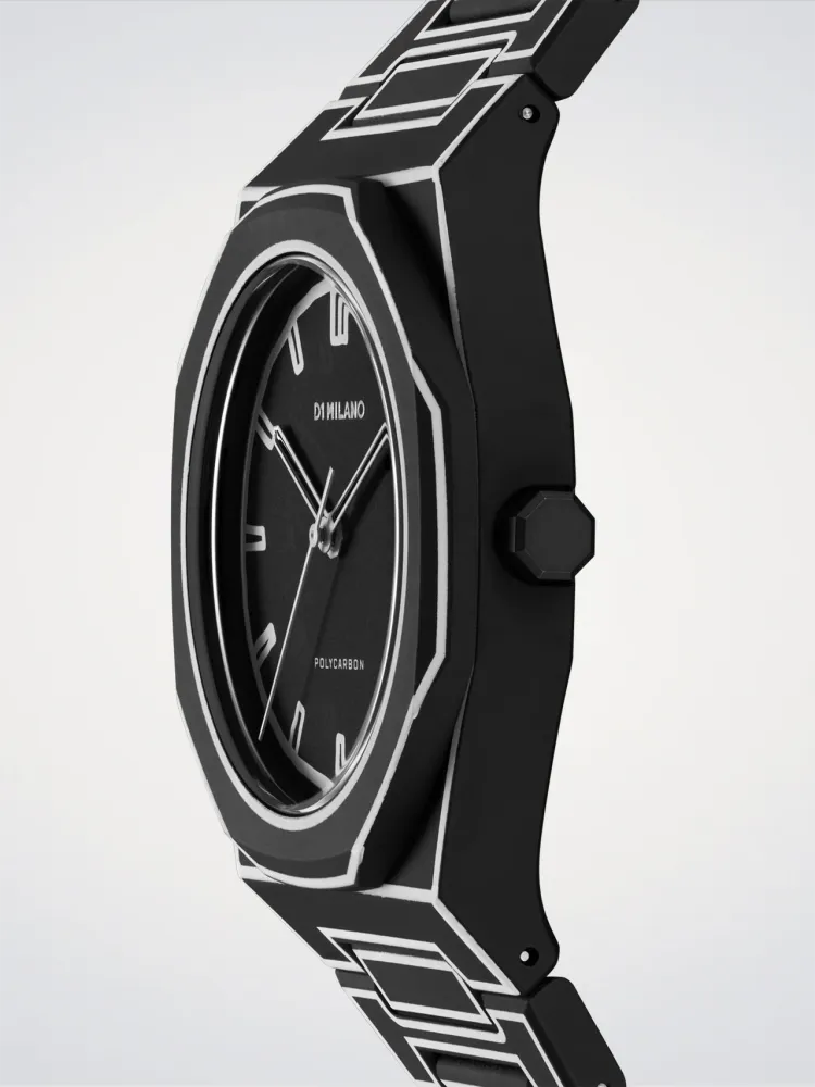 D1 Milano Black Sketch Polycarbon 40,5 mm D1-PCBJ33
