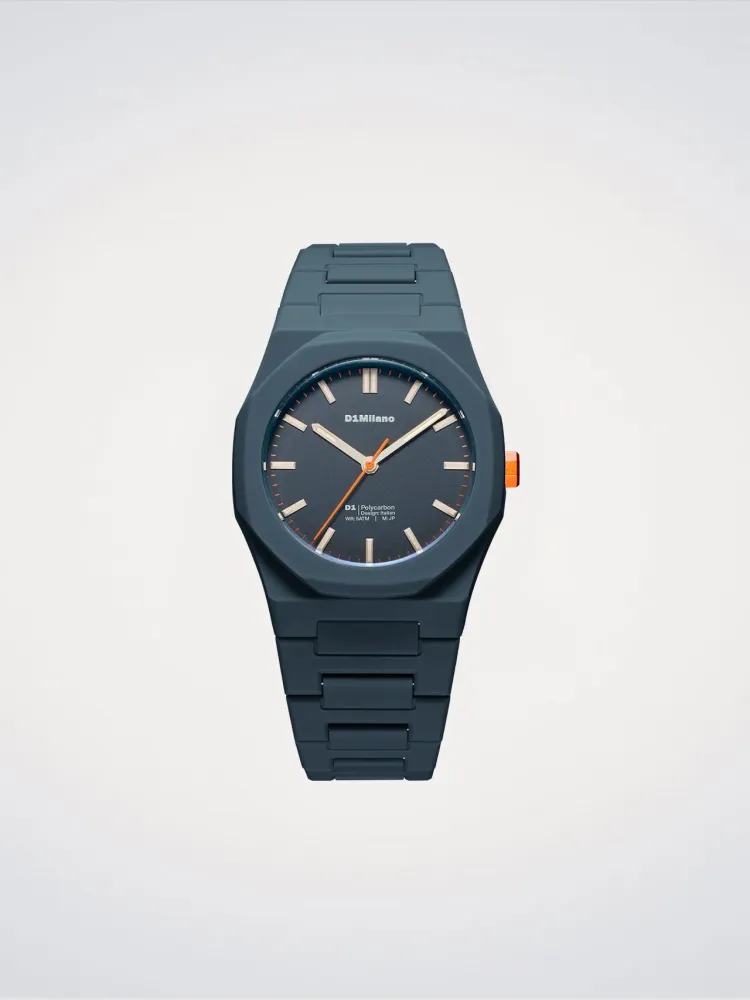 D1 Milano Blue Legacy Polycarbon Ur 40,5 mm D1-PCBJ41