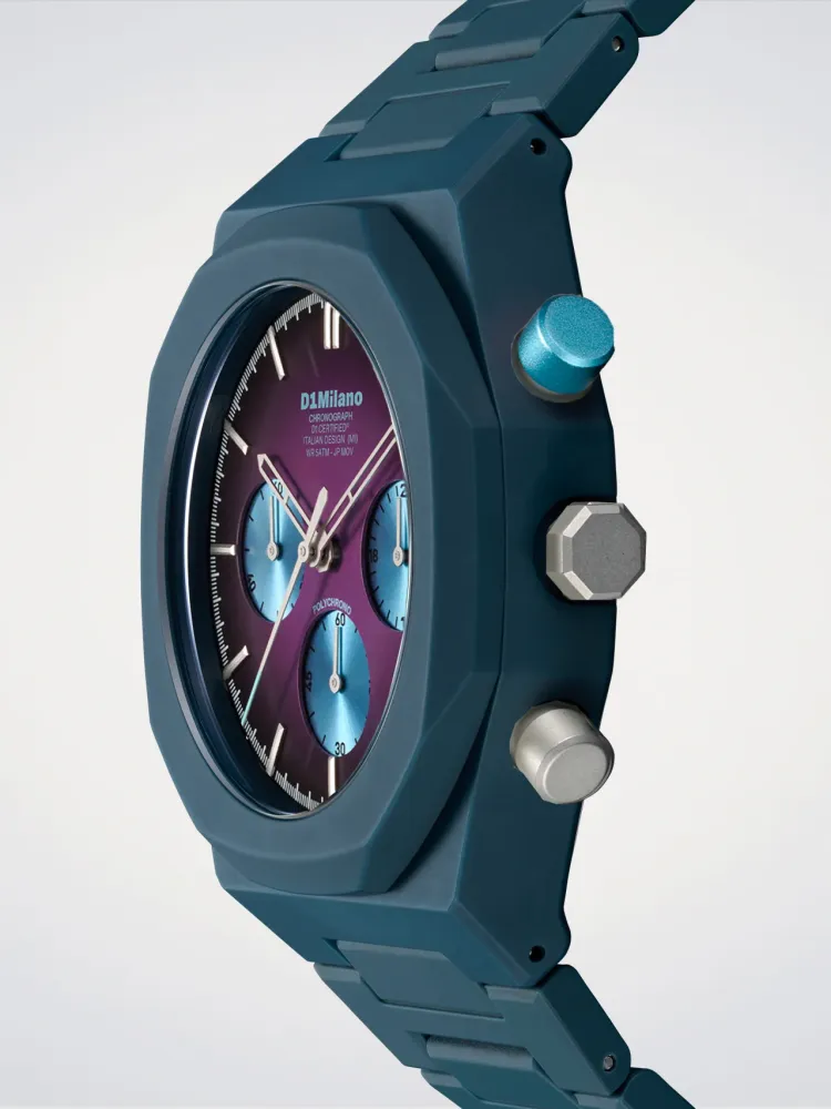D1 Milano Blue Spectrum Polychrono Ur 40,5 mm D1-PHBJ20