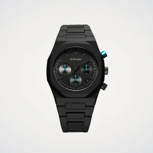 D1 Milano Charcoal Black Polychrono 40,5 mm D1-PHBJ07