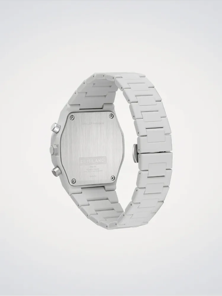 D1 Milano Fossil Grå Polychrono 40,5 mm D1-PHBJ08