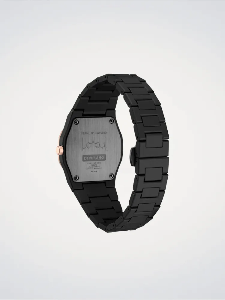 D1 Milano Guld Mesh Polycarbon 37 mm D1-PCBU14