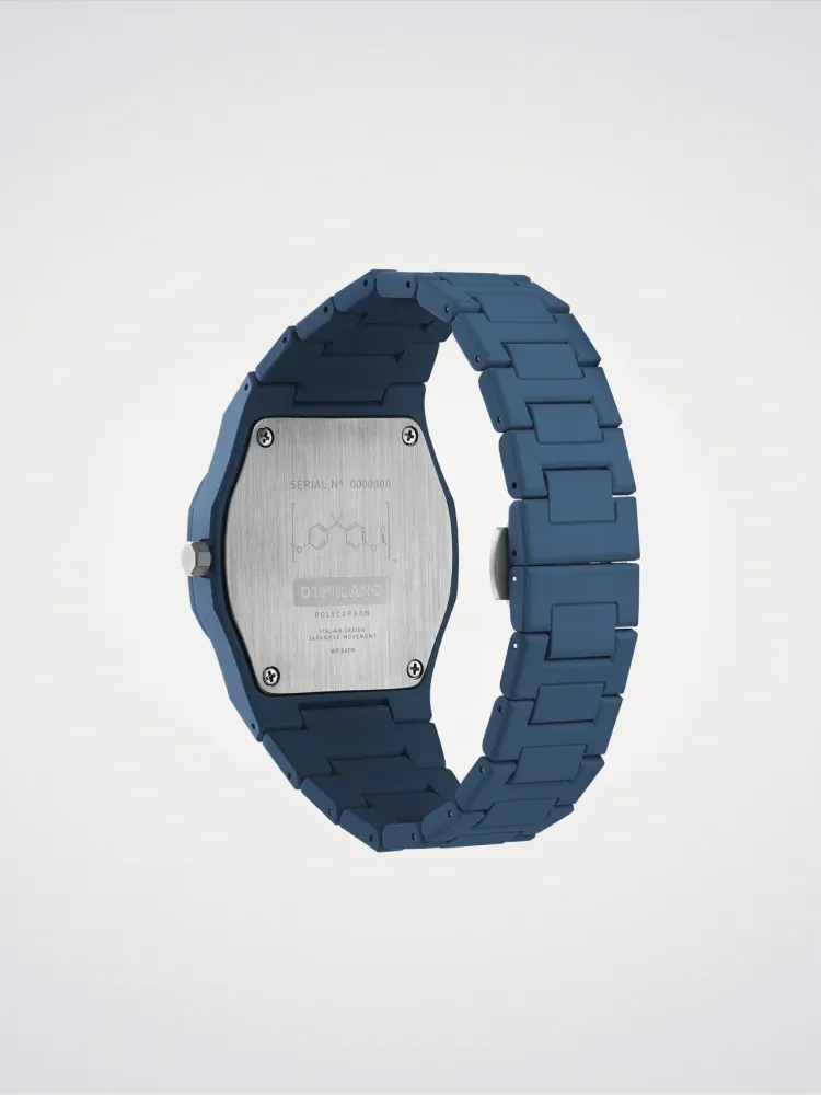 D1 Milano Navy Blue Polycarbon 40,5 mm D1-PCBJ21