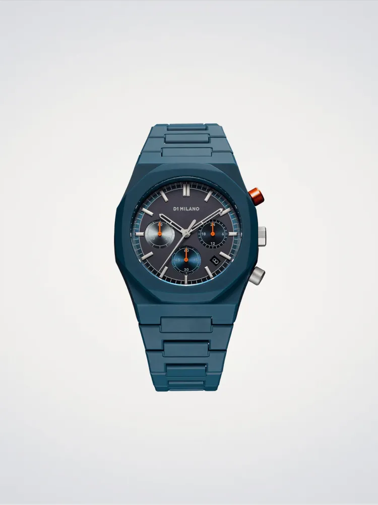 D1 Milano Neptune Blå Polychrono 40,5 mm D1-PHBJ09