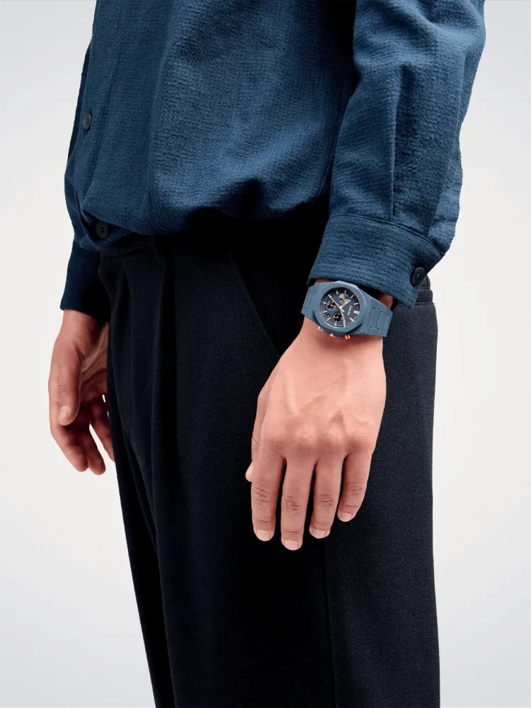 D1 Milano Neptune Blå Polychrono 40,5 mm D1-PHBJ09
