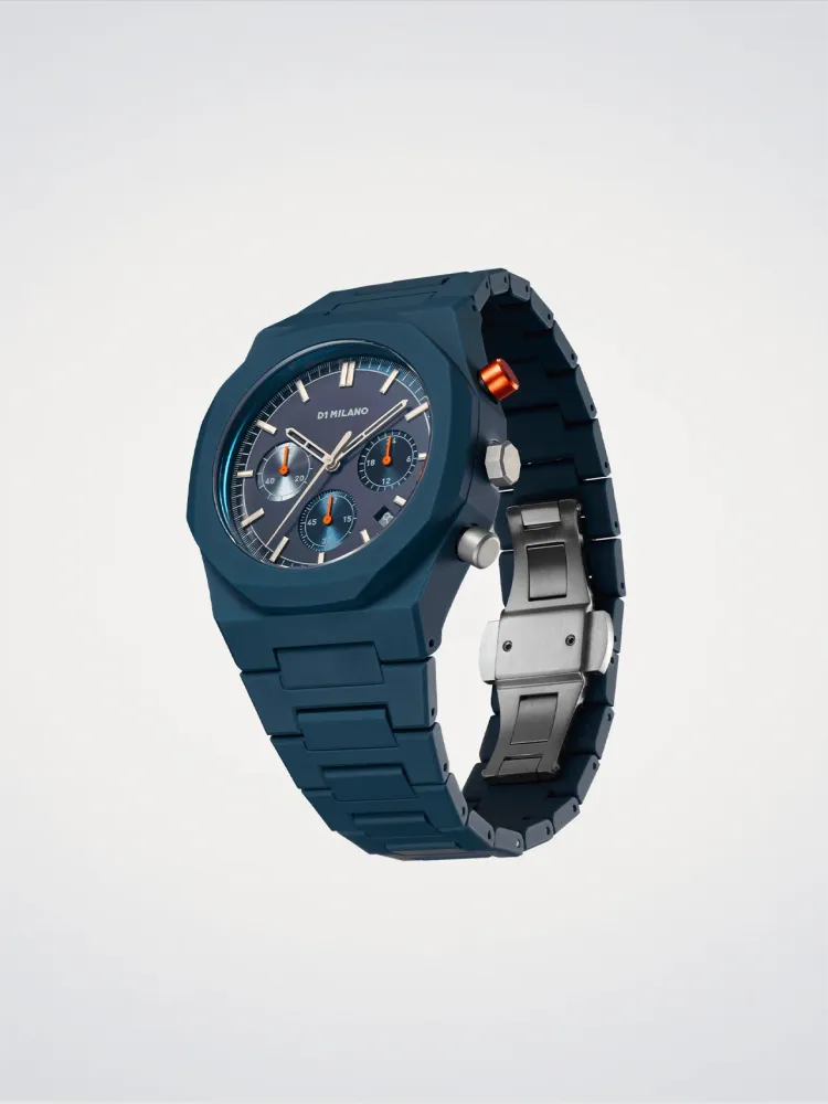 D1 Milano Neptune Blå Polychrono 40,5 mm D1-PHBJ09