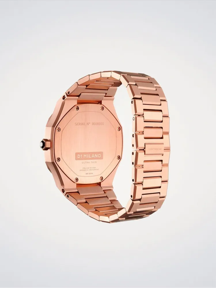 D1 Milano Rose Night Ultra Thin Watch 34mm D1-UTBL06
