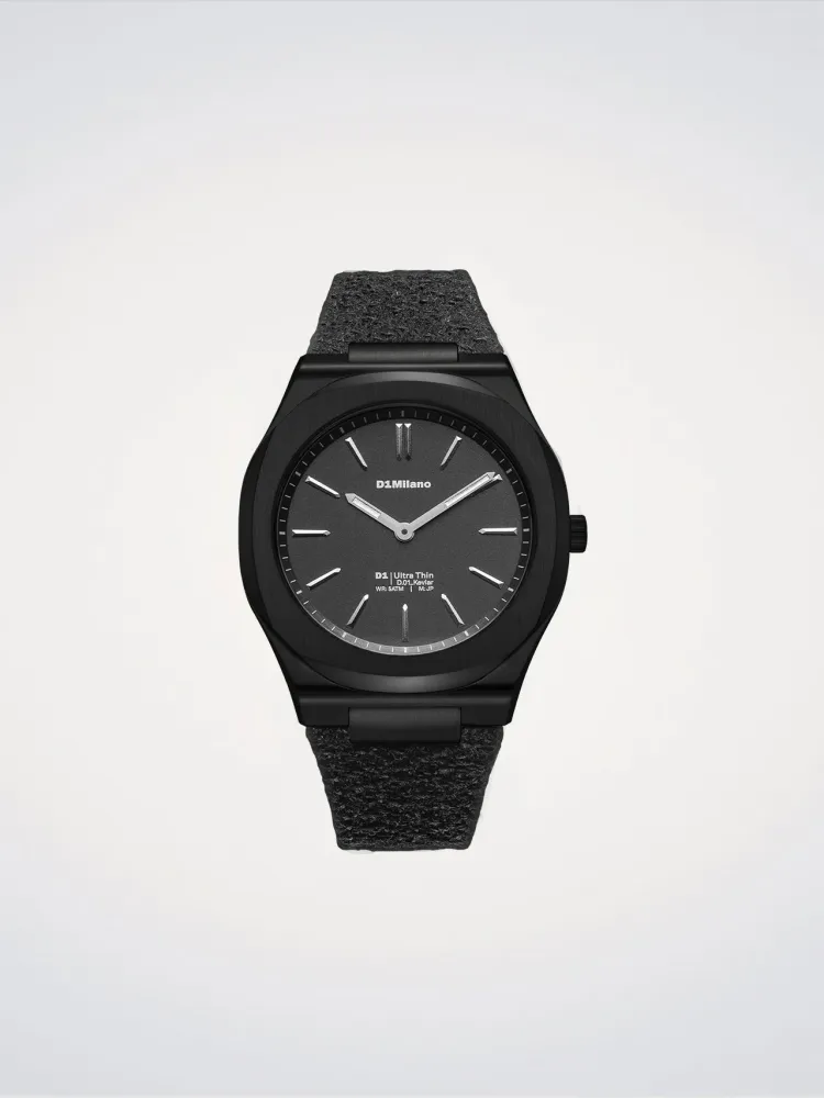 D1 Milano Sort Kevlar Ultra Thin Watch 39 mm D1-UHKJ01