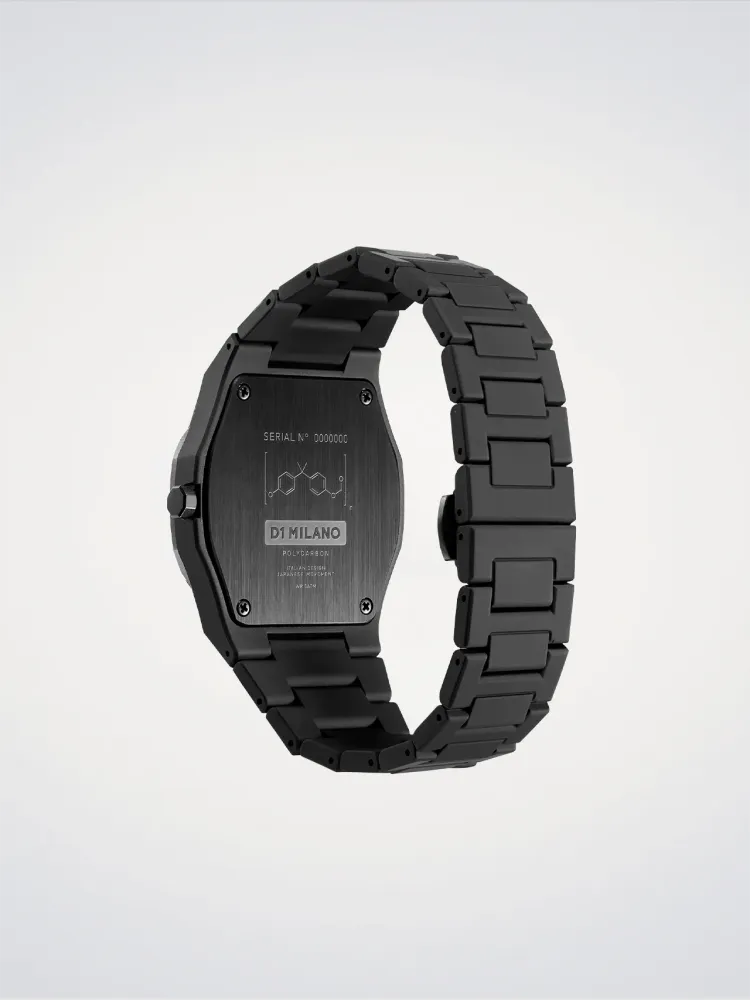 D1 Milano Space Grey Polycarbon 40,5 mm D1-PCBJ13
