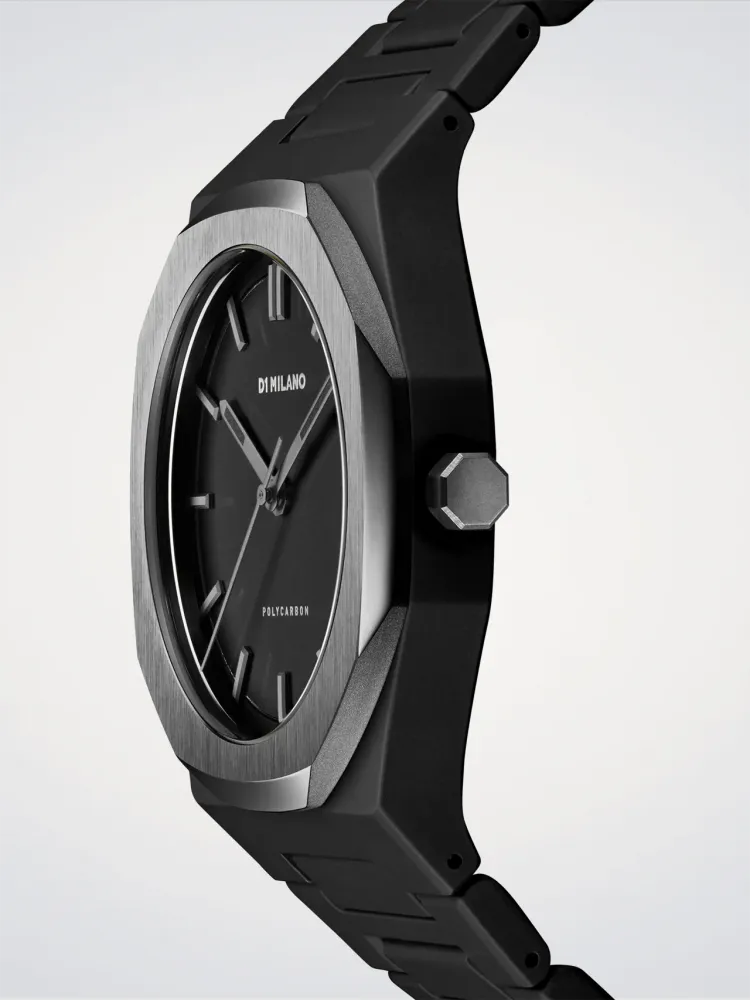 D1 Milano Space Grey Polycarbon 40,5 mm D1-PCBJ13