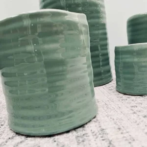 Keramik potte – Duset Grøn – Mellem