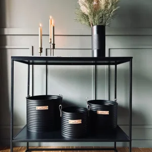 Plantespande BLACK GARDEN – Sæt af 3 stk