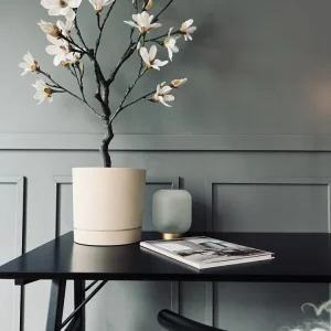 Potte i beton look - Vandingssystem i bunden - Beige
