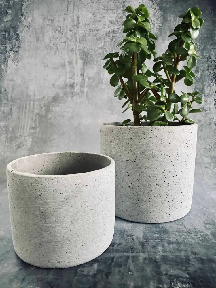Potte i lysgrå beton NORDIC - Lille-potte