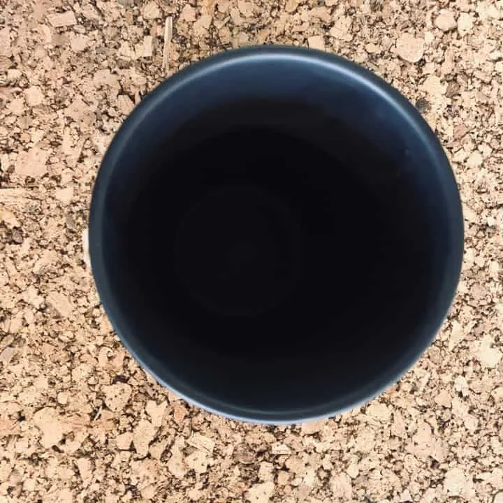 Stor potte / vase - Mat sort