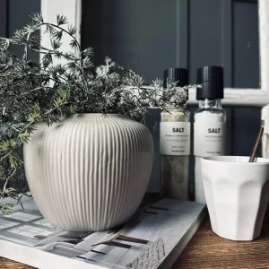 Urtepotte Keramik Creme