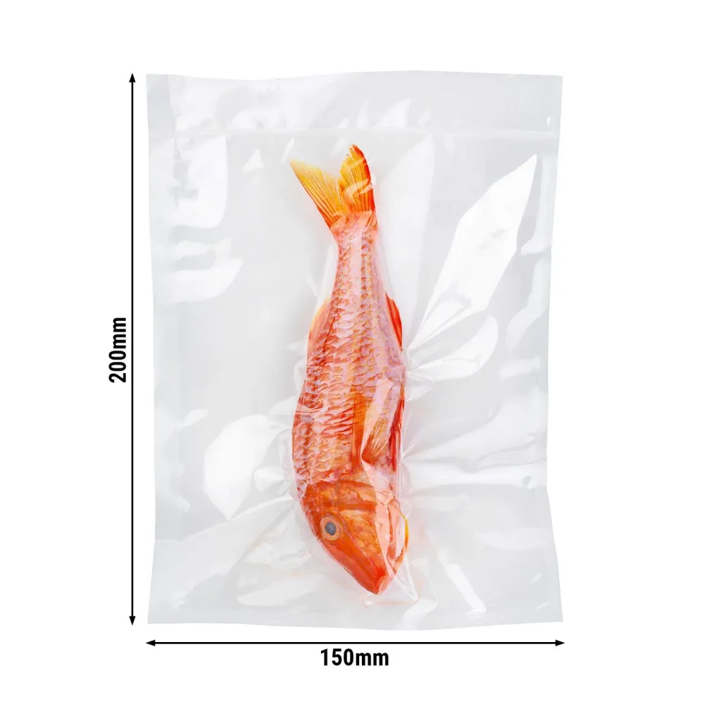 (1000 stk.) Vakuumposer til madlavning - Glat - 150x200mm