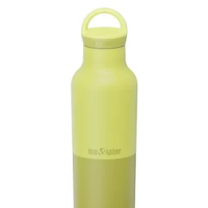 Klean Kanteen Rise Classic protected vandflaske i rustfri stål med Arch Loop, Acacia, 592 ml