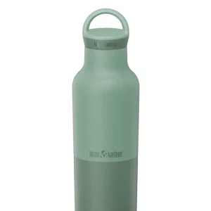 Klean Kanteen Rise Classic shielded vandflaske i rustfri stål med Arch Loop, Brittany Blue, 592 ml