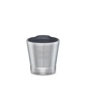 Klean Kanteen Tumbler termokrus i rustfri metal med drikkelåg, Brushed Steel, 237 ml