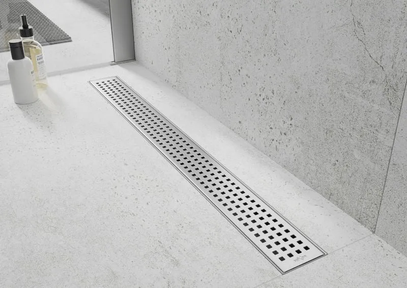 Mexen Flat 360 M08 lineært afløb i inox, 70 cm, 1 stk