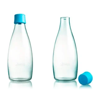 Retap 0,8 L vandflaske i borosilikatglas med BPA-frit låg, flere farver Baby